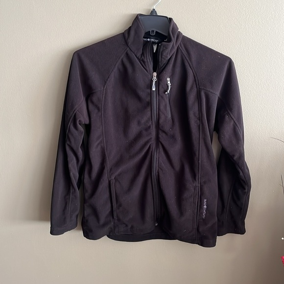 WOMENS LARGE FULL ZIP BLACK DIAMOND FLEECE JACKET - Picture 4 of 8